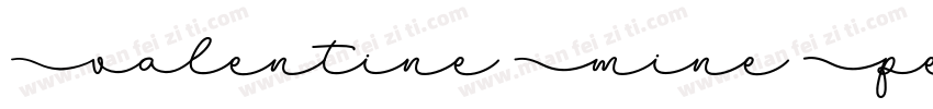 Valentine Mine Personal Use字体转换